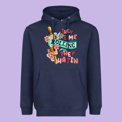 They See Me Rolling They Hatin Heavyweight Hoodie Designed By Maliassmallbusiness