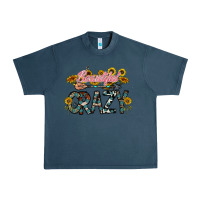 Midnight Navy beautiful crazy Urban Heavy Tee - CowhideDigitalArt