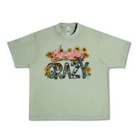 Oil Green beautiful crazy Urban Heavy Tee - CowhideDigitalArt