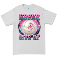 Dove Grey never give up Premium Tee - BarkalooDesign