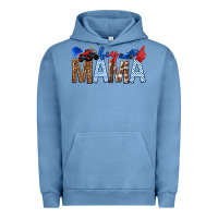 Pigment Pebble Blue Boy Mama Urban Hoodie - texasbilliewilder