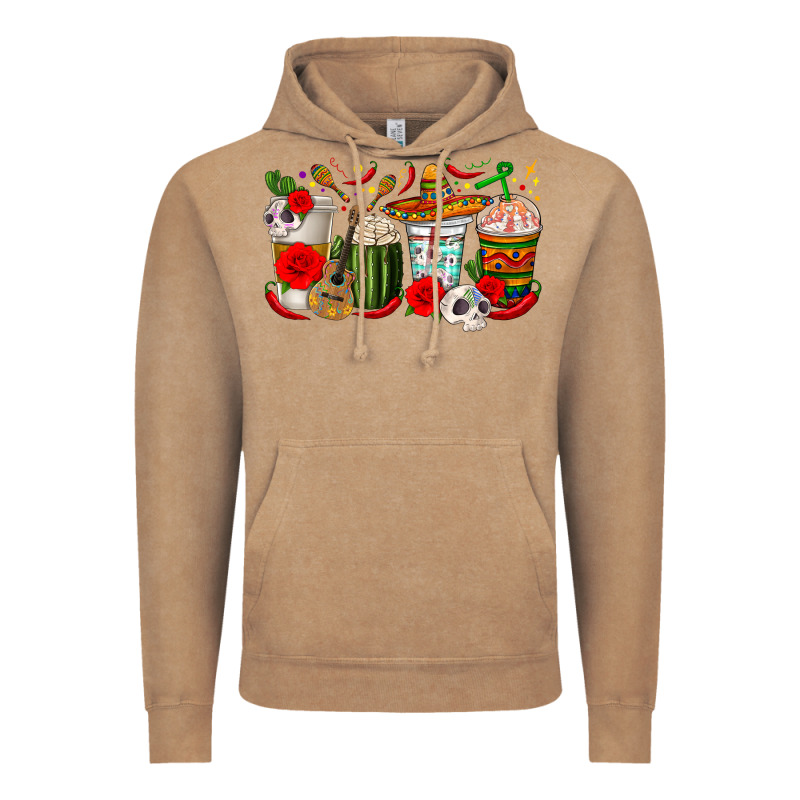 Hispanic Heritage Month Coffee Cups Vintage Hoodie by texasbilliewilder | Teevron
