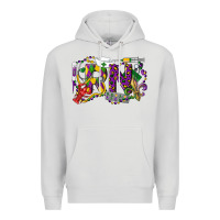 Dove Grey RN Registered Nurse Mardi Gras Premium Hoodie - LillyAllenDesigns