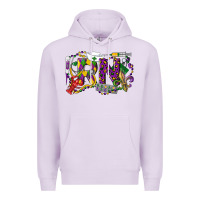Lilac RN Registered Nurse Mardi Gras Premium Hoodie - LillyAllenDesigns