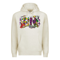 Oatmeal Heather RN Registered Nurse Mardi Gras Premium Hoodie - LillyAllenDesigns