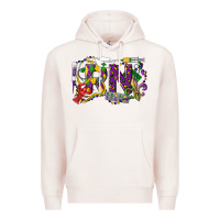 Pale Pink RN Registered Nurse Mardi Gras Premium Hoodie - LillyAllenDesigns