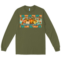 Army Green Fall Sweet Fall Long Sleeve Tee - Artiststas