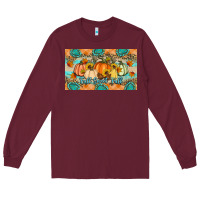 Burgundy Fall Sweet Fall Long Sleeve Tee - Artiststas