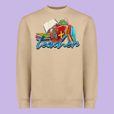 A  Teacher Heavyweight Sweatshirt Designed By Zillion Design Studio