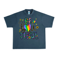 Midnight Navy be you tiful Urban Heavy Tee - CowhideDigitalArt