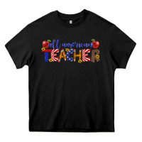 Black all american teacher Heavy Core Tee - Artiststas