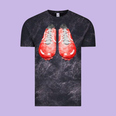 Red Cleats Fa Element 2 Vintage Tee Designed By Fadigitalartstudio