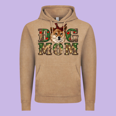 Dog Mom Shiba Inu Vintage Hoodie Designed By Ranaportraitstore