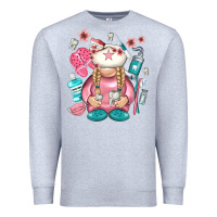 Heather Grey dentist gnome Premium Sweatshirt - NancyCooperArtShop