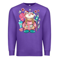 Purple dentist gnome Premium Sweatshirt - NancyCooperArtShop