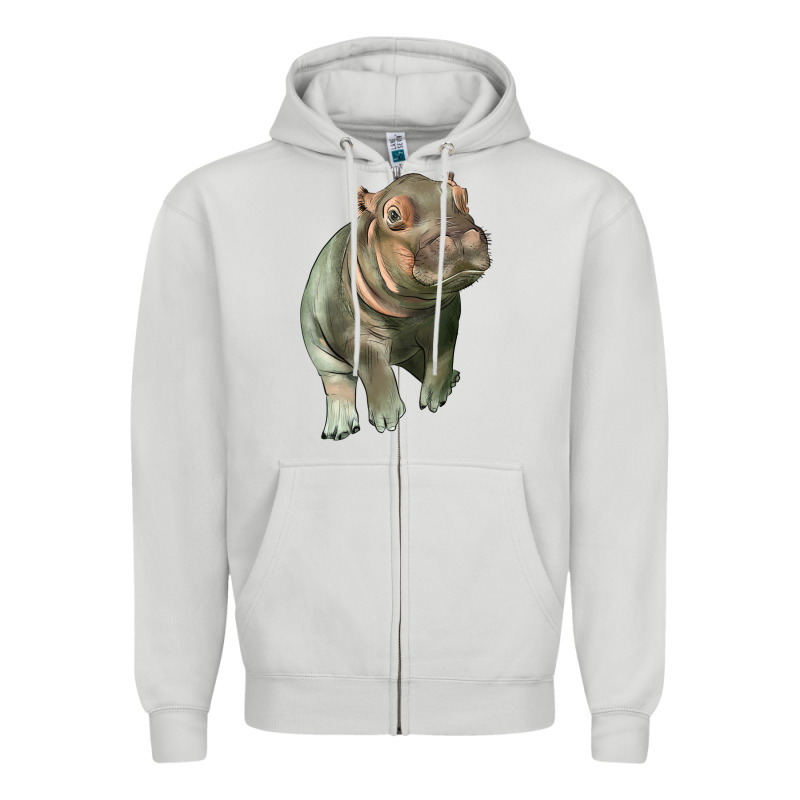 Baby Hippo Zipper Hoodie by LillyAllenDesigns | Teevron