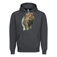 Smoke baby hippo Zipper Hoodie - LillyAllenDesigns