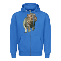 True Royal baby hippo Zipper Hoodie - LillyAllenDesigns