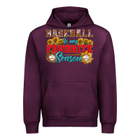 Mauve Wine Baseball is my favorite season Urban Hoodie - NancyCooperArtShop