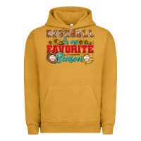 Pigment Peanut Butter Baseball is my favorite season Urban Hoodie - NancyCooperArtShop