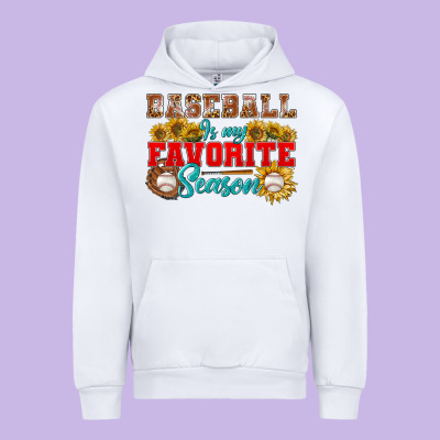 Baseball Is My Favorite Season Urban Hoodie Designed By Nancycooperartshop