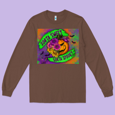 Sorta Sweet Sorta Spooky Mousepad Long Sleeve Tee Designed By Bundleandbundleshop