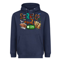 Navy service mode on woman version Heavyweight Hoodie - NancyCooperArtShop