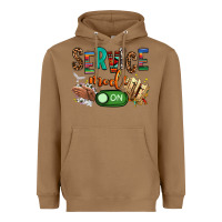 Toasted Coconut service mode on woman version Heavyweight Hoodie - NancyCooperArtShop
