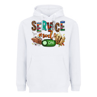 White service mode on woman version Heavyweight Hoodie - NancyCooperArtShop