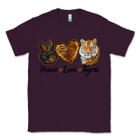 Plum peace love tigers head Classic Tee - JahusDesignShop