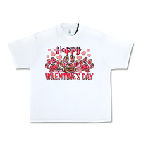 White happy valentines day dog pet Urban Heavy Tee - RacoonDesign