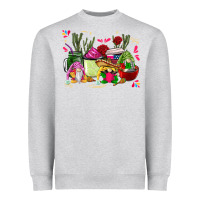 Heather Grey mexican gnomes with coffee cups Heavyweight Sweatshirt - CTS Tumbler Store