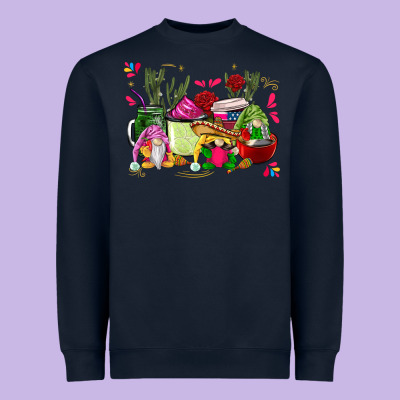 Mexican Gnomes With Coffee Cups Heavyweight Sweatshirt Designed By Cts Tumbler Store