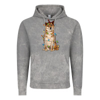 Cloud Rock christmas lights shiba inu Vintage Hoodie - RanaPortraitStore