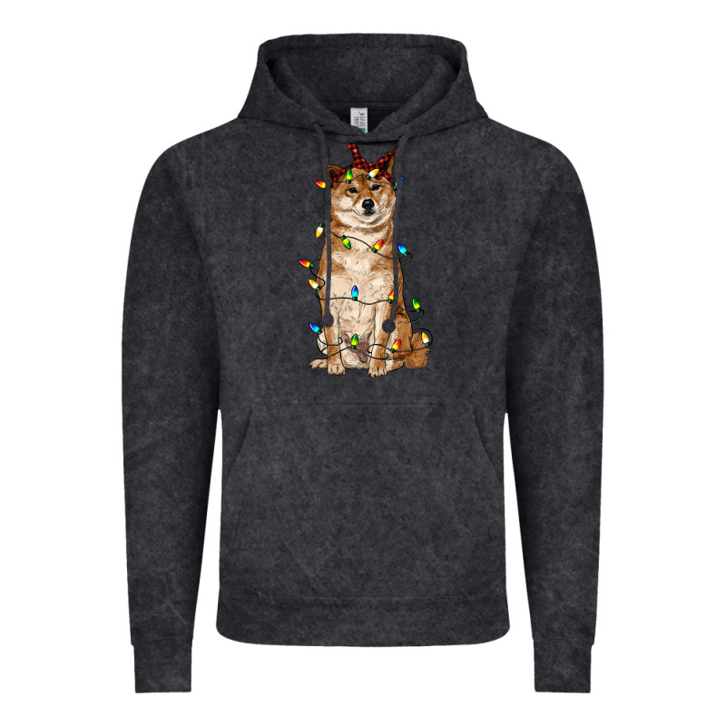 Christmas Lights Shiba Inu Vintage Hoodie by RanaPortraitStore | Teevron