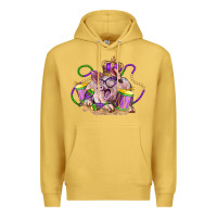 Antique Gold Mardi Gras pig Premium Hoodie - LillyAllenDesigns