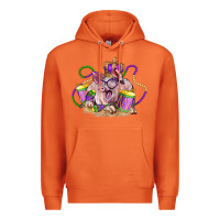 Carrot Mardi Gras pig Premium Hoodie - LillyAllenDesigns
