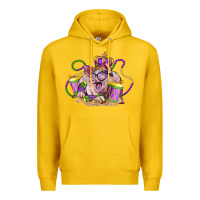 Lemon Mardi Gras pig Premium Hoodie - LillyAllenDesigns