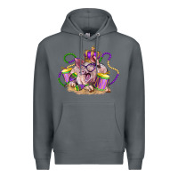 Rock Mardi Gras pig Premium Hoodie - LillyAllenDesigns