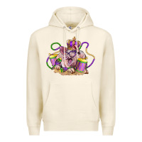 Tofu Mardi Gras pig Premium Hoodie - LillyAllenDesigns