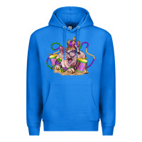 True Royal Mardi Gras pig Premium Hoodie - LillyAllenDesigns
