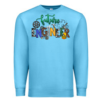 Ocean Blue future engineer Premium Sweatshirt - NancyCooperArtShop