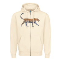 Sandshell leopard Zipper Hoodie - LillyAllenDesigns
