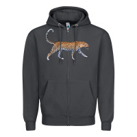 Smoke leopard Zipper Hoodie - LillyAllenDesigns