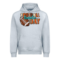 Heather Grey Football kinda day Urban Hoodie - NancyCooperArtShop