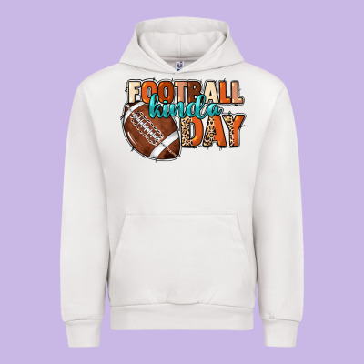 Football Kinda Day Urban Hoodie Designed By Nancycooperartshop