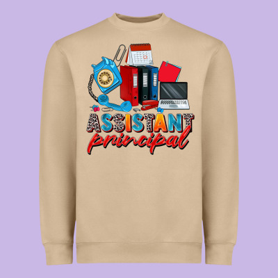 Assistant Principal Heavyweight Sweatshirt Designed By Zillion Design Studio