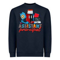 Navy assistant principal Heavyweight Sweatshirt - Zillion Design Studio