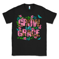 Black grow in grace Classic Tee - AdoDesignShop