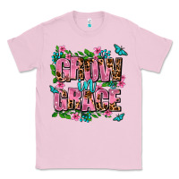 Bubblegum Pink grow in grace Classic Tee - AdoDesignShop